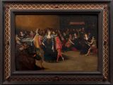 an image of a painting of a group of people in a room