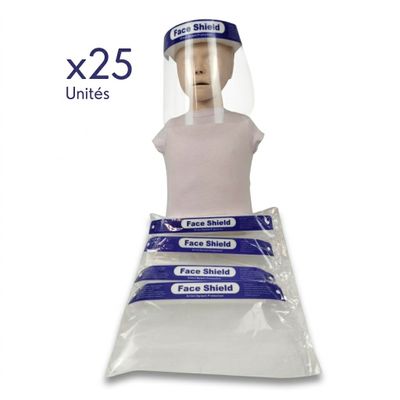 a plastic mannequin with a face shield on top of it