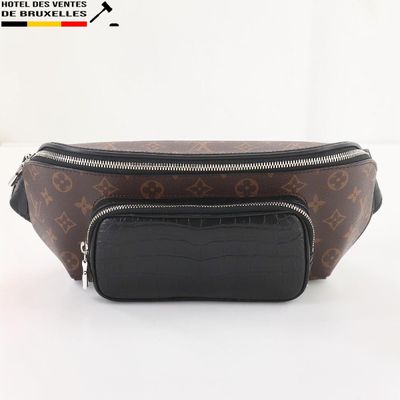 Sac banane Louis Vuitton en toile Monogram et cuir