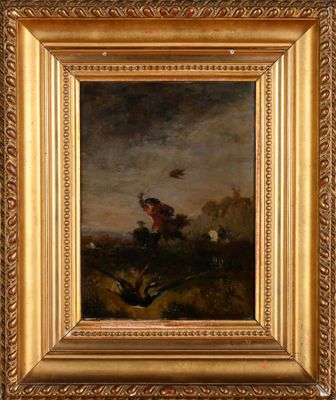 Gustave MOREAU (1826-1898) La chasse au faucon, 1854 ? Huile…