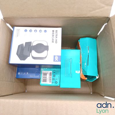 a box that has some electronic items inside of it