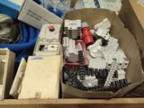 a box of assorted electrical components in a box