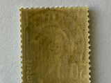 a close up of a piece of paper with a stamp on it