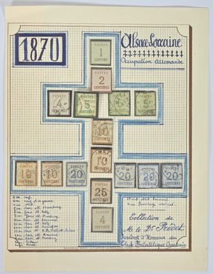 un gros plan d'une feuille de papier sur laquelle figurent des timbres