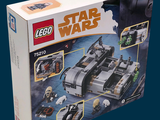 a box with a lego star wars set inside of it