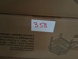 a cardboard box with a sticker on it that says 33
