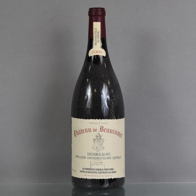 a bottle of wine that is sitting on a table