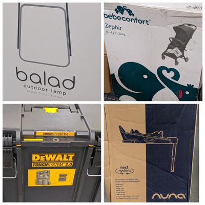 several different pictures of a box with a picture of a plane on it and a box with a picture of a plane on it