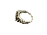 a close up of a ring on a white background