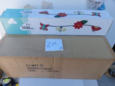 two boxes that are stacked on top of each other