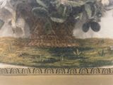 a picture of a painting of a tree in the middle of a field