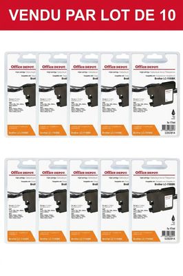 lot de 6 Office Depot, vendu par lot de 10