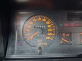 a close up of a speedometer in a car