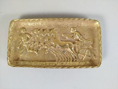 MAX LE VERRIER (1891-1973) : vide-poche rectangulaire en bro…