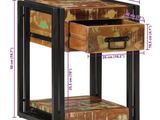 an image of a wooden end table with a drawer on it