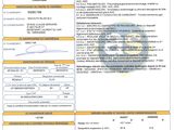 a document with a picture of a car on it and a barcode on it