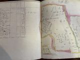 a book with a map of a town in it