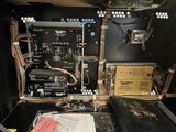 a black box with a bunch of electronic equipment in it