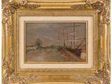 an image of a painting of a ship on the water