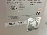 the back of a refrigerator with a label on it that says ref bm 2