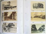 a book with pictures of old buildings and people on it