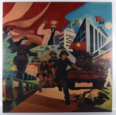 Laque Vietnam Hô Chin Minh Travail moderne