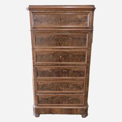 antique walnut chest of drawers