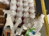 a lot of bottles and bottles of cleaning products in a box