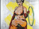 an image of a painting of a woman sitting on a chair