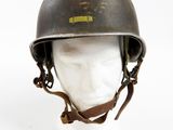 an image of a close up of a helmet on a mannequin head
