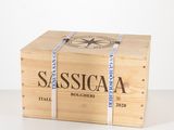 a wooden box with a label on it that says sassica