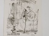 drawing of a woman sitting in a chair with a cane in her hand