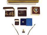 a lot of items that are sitting on a white surface