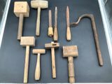 a lot of tools that are laying out on the table