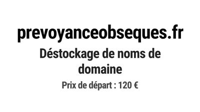 Nom de domaine prevoyanceobseques.