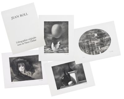 a group of four black and white photographs of a woman