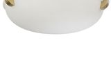 a close up of a light fixture on a white background