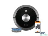 un aspirateur robot connecté à un smartphone