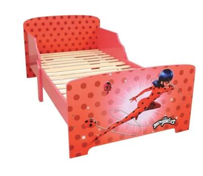 Lit avec sommier a lattes 140x70 cm MIRACULOUS LADYBUG- NEUF…