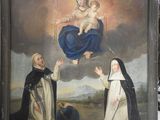 une image représentant un tableau où l'on voit une femme tenant un bébé dans ses bras et une religieuse tenant un enfant