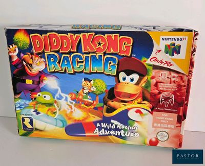 a box of the game diddy kong racing on the table