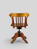 BAUMANN. Fauteuil de bureau en bois courbé. (photo 3)