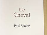the cover of a book with the words le cheval and a picture of a cat