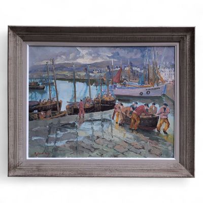 Robert GOY (1913-1978) Retour de pêche