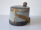 a box with a chain around it on a table