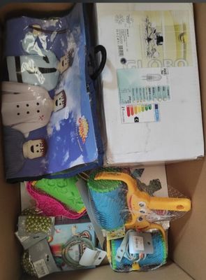 a box full of toys and other items that are in it