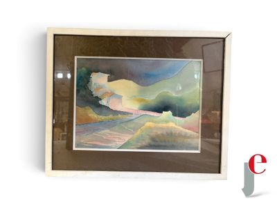 une image d'une image d'un tableau accroché au mur