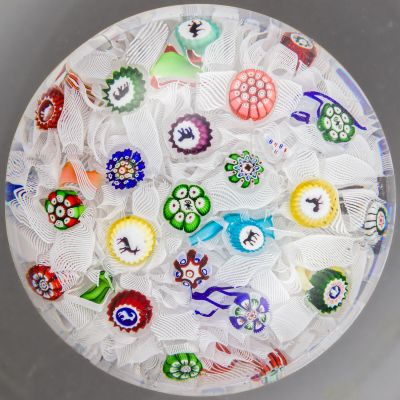 Baccarat. Presse-papiers magnum signé et daté B 1848, à fond… - Photo 1