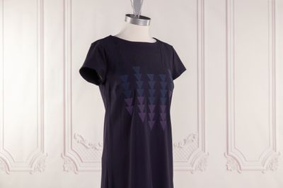 MARITHE + FRANCOIS GIRBAUD - Robe tunique en polyamide viole…