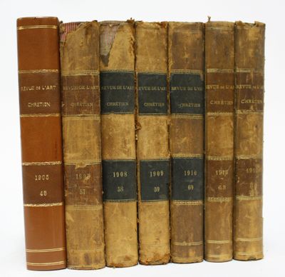 REVUE DE L’ART CHRETIEN. 7 volumes.